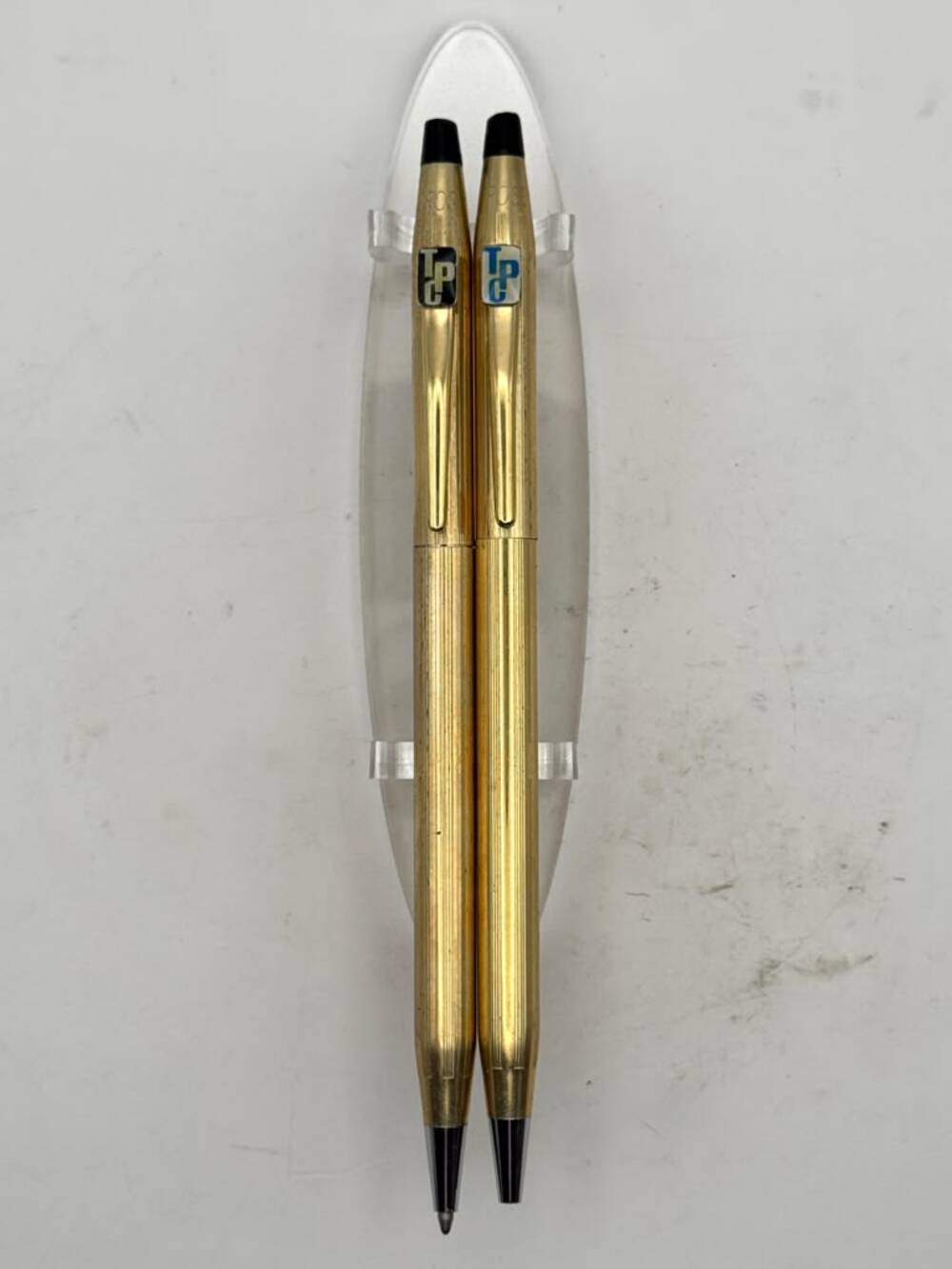Cross 1/20 10kt and 1/20 12kt - Gold Filled Pen and Pencil - Dented Case on one
